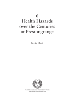 Health Hazards over the Centuries at Prestoungrange