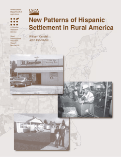 New Patterns of Hispanic Settlement in Rural America