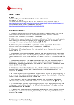 Entry levels - Hartstichting