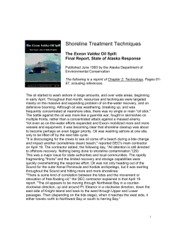 Shoreline Treatment Techniques - Exxon Valdez Oil Spill Trustee