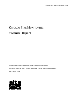 Chicago Bike Monitoring Report - Active Transportation Alliance