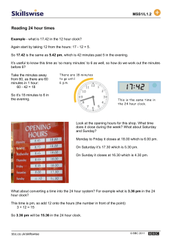 Reading 24 hour times