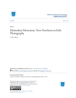 Motionless Monotony: New Nowheres in Irish