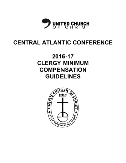 Central Atlantic Conference Compensation Guidelines