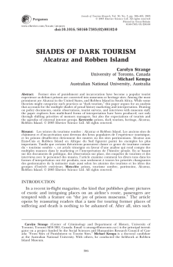 SHADES OF DARK TOURISM