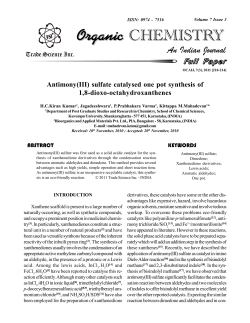 Antimony(III) - Trade Science Inc