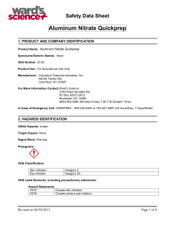Aluminum Nitrate Quickprep