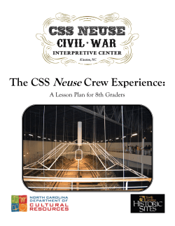 The CSS Neuse Crew Experience