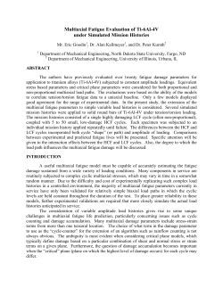 Multiaxial Fatigue Evaluation of Ti-6Al-4V under Simulated