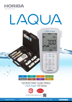 Handheld Water Quality Meters 100 Series