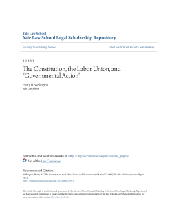 The Constitution, the Labor Union, and