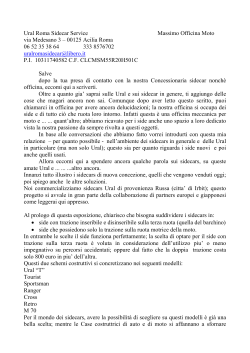 Ural Roma Sidecar Service Massimo Officina Moto via Medesano 3