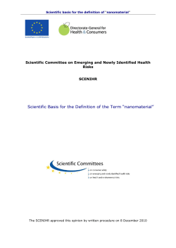 Scientific Basis for the Definition of the Term