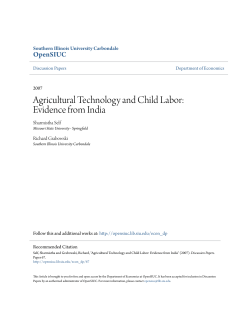 Agricultural Technology and Child Labor: Evidence