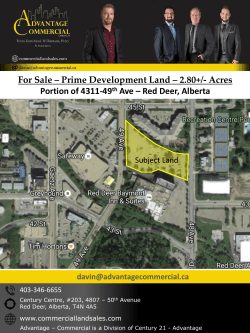 For Sale ‒ Prime Development Land ‒ 2.80+/