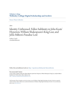 Identity Unthroned - Wellesley College Digital Scholarship and Archive