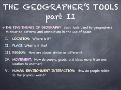 the five themes of geography
