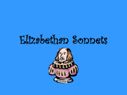 Elizabethan Sonnets