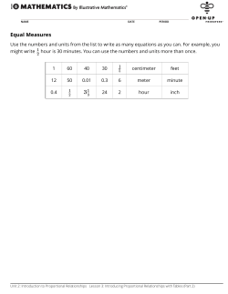 Student Task Statements