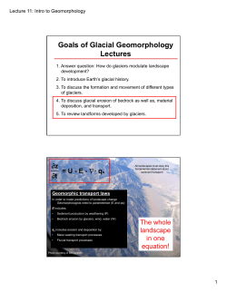 Glacial Landforms Slides