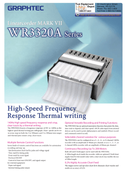 Data Sheet - Test Equipment Depot