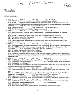 Mid term Exam Answer Section