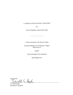 A CURRICULUM ON GOTHIC LITERATURE copy