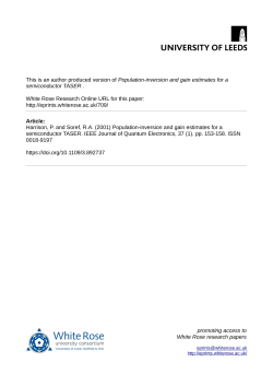 Population-inversion and gain estimates for a semiconductor TASER