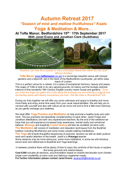Autumn Retreat 2017