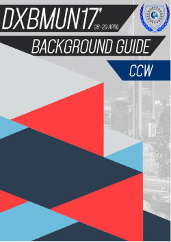 Background Guide CWC