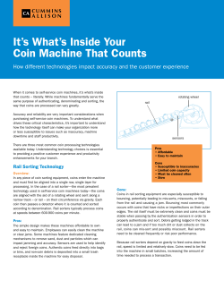 It`s What`s Inside Your Coin Machine That Counts