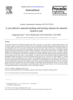 A cost effective material tracking and locating solution for material