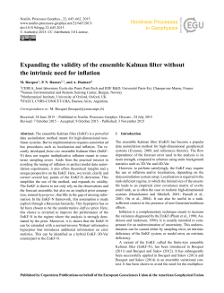 Expanding the validity of the ensemble Kalman filter without the