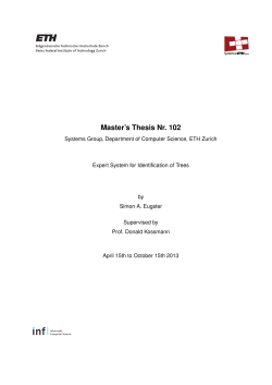 Expert System for Identification of Trees