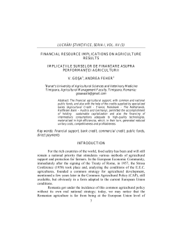 LUCRĂRI ŞTIIN IFICE, SERIA I, VOL. XII (3) 7 FINANCIAL