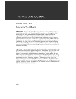 Setting the World Right