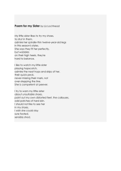 Poem for my Sister by Liz Lochhead