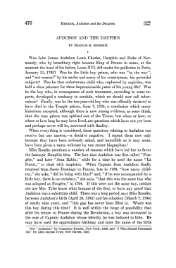 AUDUBON AND THE DAUPHIN