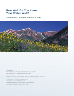 How Well Do You Know Your Water Well