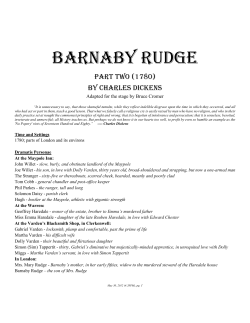 Barnaby Rudge - Bruce Cromer