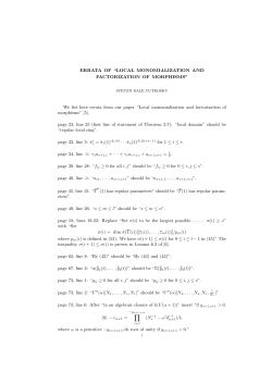 Errata to Local monomialization and factorization of morphisms