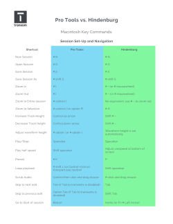Downloadable Pro Tools vs. Hindenburg Shortcut