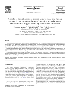 A study of the relationships among acidity, sugar and furanic