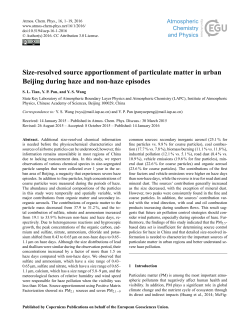 Size-resolved source apportionment of particulate matter in urban