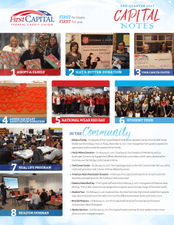 FIRST for you. FIRST for loans. - First Capital Federal Credit Union