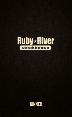 DINNER - Ruby River