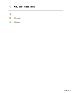 NNC Yer 5 Place Value - Winteringham Primary