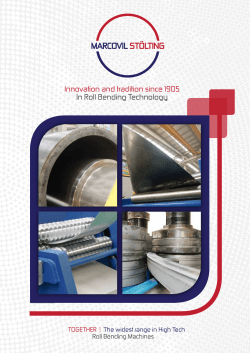 Innovation and tradition since 1905 In Roll Bending Technology