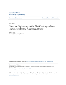 Coercive Diplomacy in the 21st Century