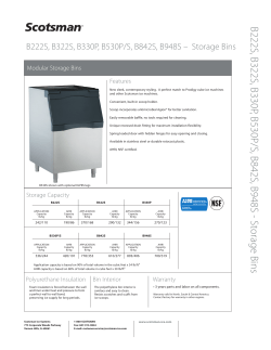 B222S, B322S, B330P, B530P/S, B842S, B948S - Storage